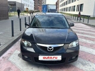 2007 Mazda 3 I (BK) Рестайлинг, чёрный - вид 1