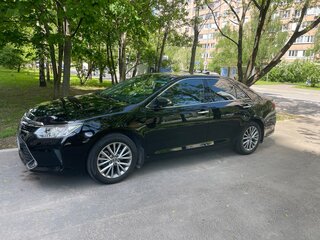 2016 Toyota Camry VII (XV50) Рестайлинг, чёрный, 2290000 рублей, вид 1