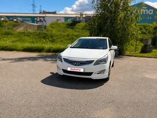 2016 Hyundai Solaris I Рестайлинг, белый, 1100000 рублей, вид 3