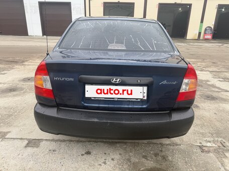2008 Hyundai Accent ТагАЗ II, синий, 180000 рублей, вид 3