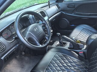 2007 Hyundai Sonata ТагАЗ IV (EF) Рестайлинг, синий, 400000 рублей, вид 5