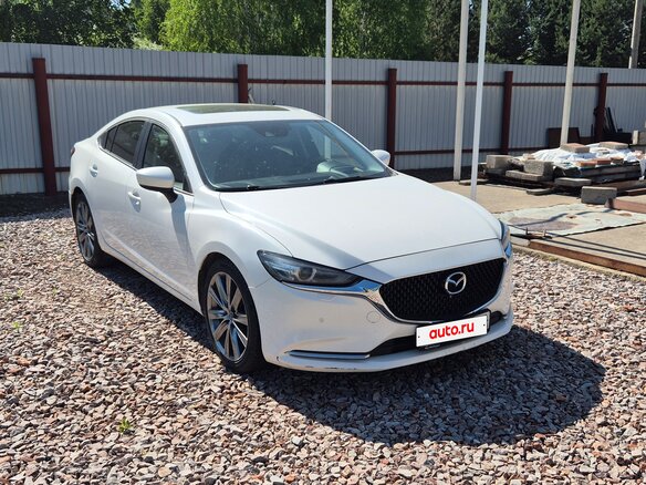2019 Mazda 6 III (GJ) Рестайлинг 2, белый, 2000000 рублей - вид 1