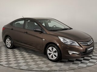 2015 Hyundai Solaris I Рестайлинг, коричневый, 920000 рублей, вид 3