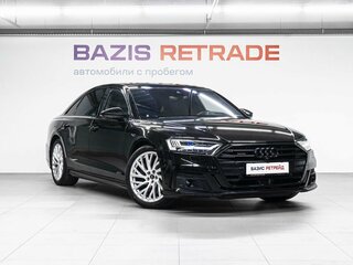 2022 Audi A8 Long 55 TFSI IV (D5), чёрный, 7659000 рублей, вид 4