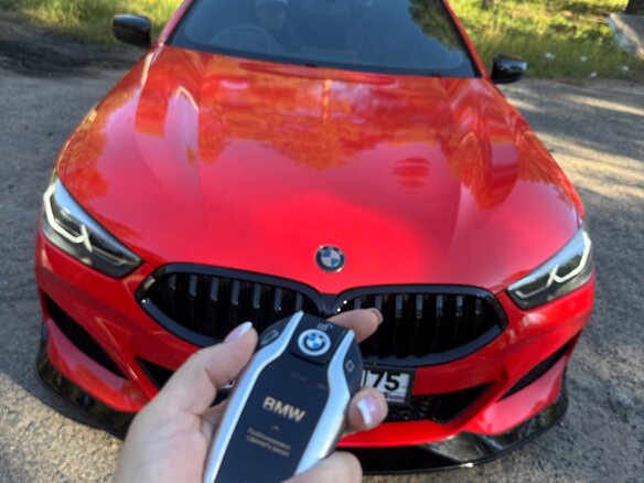 2021 BMW 8 серии Gran Coupe 840i II (G14/G15/G16), красный, 6500000 рублей - вид 2