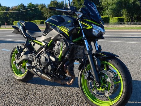 2021 Kawasaki Z 650, зелёный, 700000 рублей, вид 5