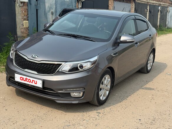 2016 Kia Rio III Рестайлинг, серый, 1250000 рублей - вид 1