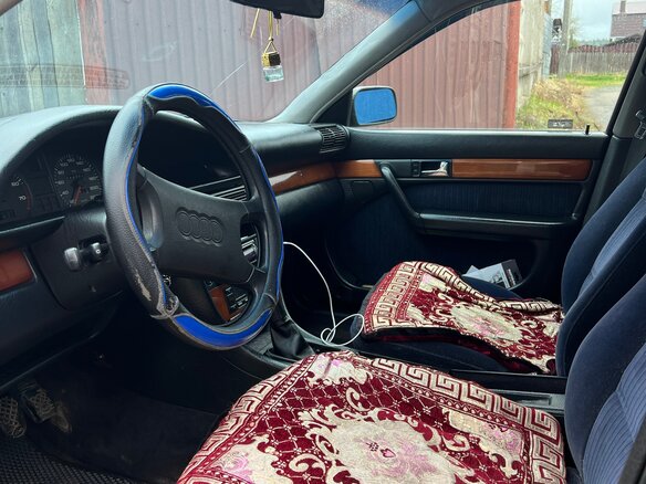 1991 Audi 100 IV (C4), синий, 300000 рублей - вид 9