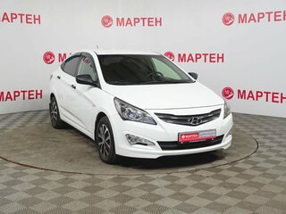 2016 Hyundai Solaris I Рестайлинг, белый, 898000 рублей, вид 3