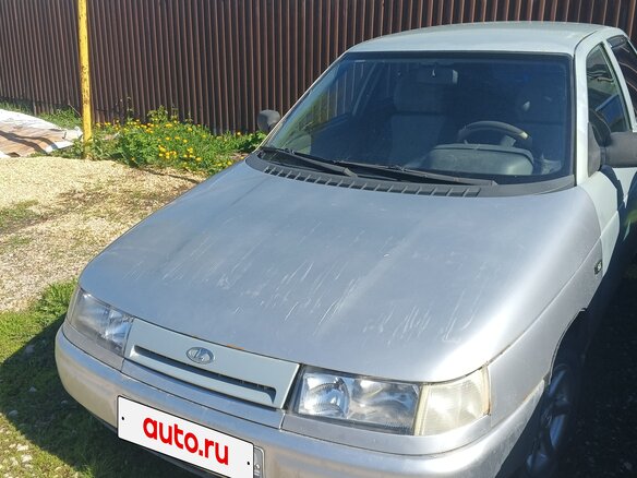 2002 Lada (ВАЗ) 2110, серебристый, 80000 рублей