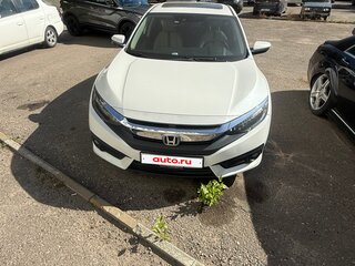 2018 Honda Civic X Рестайлинг, белый, 1690000 рублей, вид 2