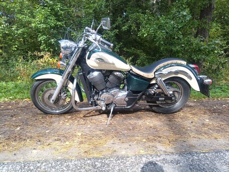 1998 Honda Shadow 400, зелёный, 290000 рублей, вид 1