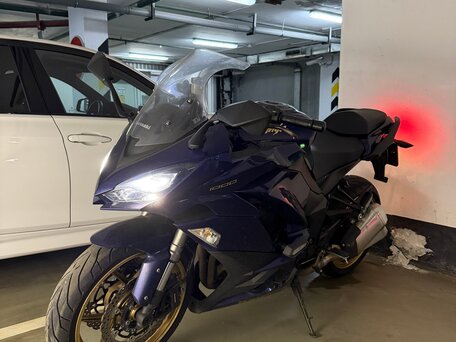 2017 Kawasaki Ninja 1000 SX, синий, 1050000 рублей, вид 2