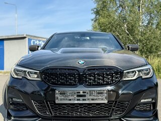 2019 BMW 3 серии 320d VII (G2x), чёрный, 3700000 рублей, вид 3