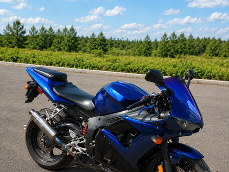 2002 Yamaha YZF-R6, синий, 455000 рублей, вид 3