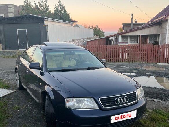 1998 Audi A6 II (C5), синий, 445000 рублей