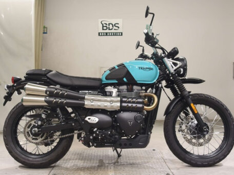 2025 Triumph Scrambler, голубой, 800000 рублей, вид 3