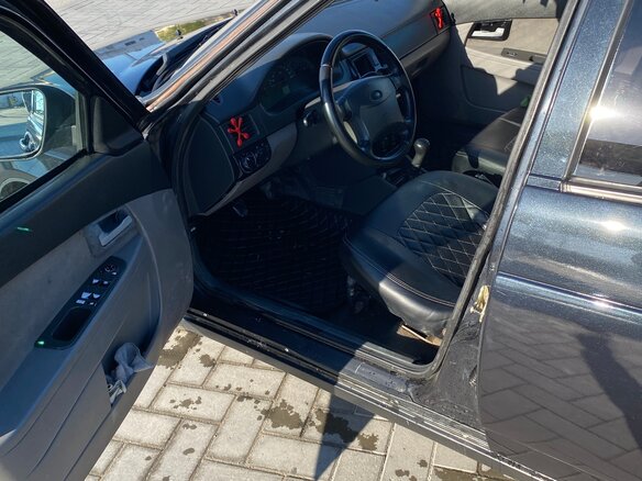 2007 Lada (ВАЗ) Priora I, чёрный, 350000 рублей - вид 6