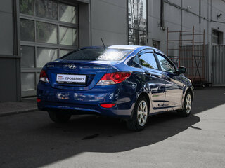 2011 Hyundai Solaris I, синий, 418000 рублей, вид 4