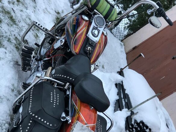 2004 Harley-Davidson Softail Custom, красный, 1188668 рублей - вид 28