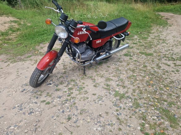 1989 Jawa 350/638, красный, 130000 рублей - вид 3