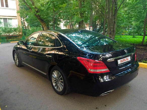 2013 Hyundai Equus II Рестайлинг, чёрный - вид 2