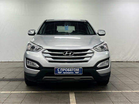 2013 Hyundai Santa Fe III, серебристый, 1400000 рублей, вид 2