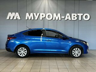 2021 Hyundai Solaris II Рестайлинг, синий, 1380000 рублей, вид 4