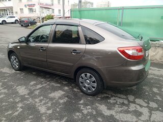 2017 Lada (ВАЗ) Granta I, коричневый, 475000 рублей, вид 4