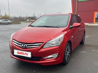 2015 Hyundai Solaris I Рестайлинг, красный, 1000000 рублей, вид 3