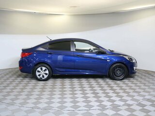 2016 Hyundai Solaris I Рестайлинг, синий, 945000 рублей, вид 4