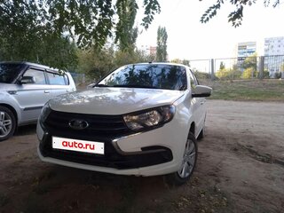 2019 Lada (ВАЗ) Granta I Рестайлинг, белый, 630000 рублей, вид 2