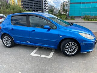 2007 Peugeot 307 I Рестайлинг, синий, 270000 рублей, вид 2