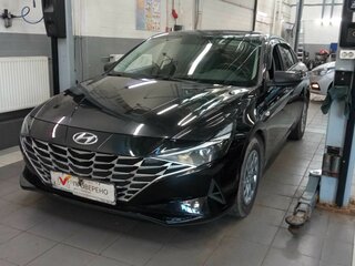 2021 Hyundai Elantra VII (CN7), чёрный, 1640000 рублей, вид 1