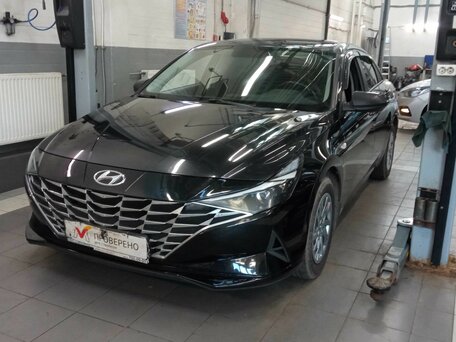 2021 Hyundai Elantra VII (CN7), чёрный, 1640000 рублей, вид 1