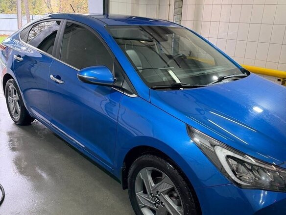 2020 Hyundai Solaris II Рестайлинг, синий - вид 8