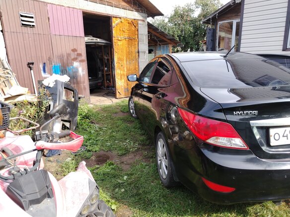 2013 Hyundai Solaris I, чёрный - вид 9