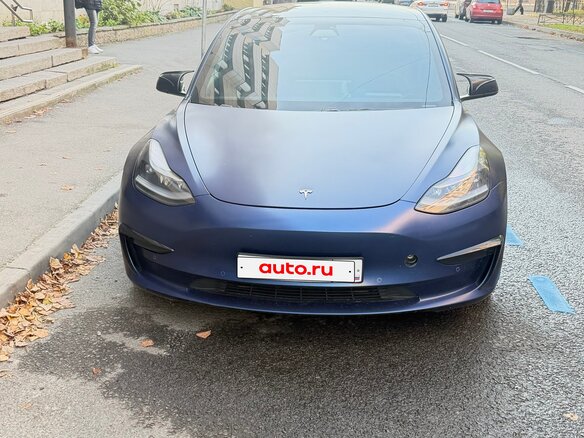 2021 Tesla Model 3 Performance I, синий - вид 1