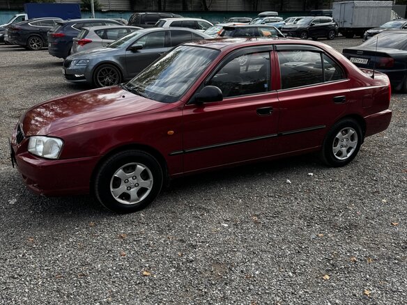 2005 Hyundai Accent ТагАЗ II, красный, 300000 рублей - вид 7