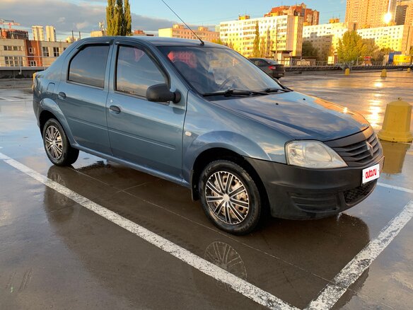 2011 Renault Logan I Рестайлинг, синий, 330000 рублей - вид 7