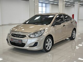 2013 Hyundai Solaris I, золотистый, 589000 рублей, вид 1