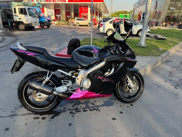 2002 Honda CBR 600F, синий, 400000 рублей - вид 1