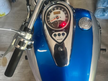 2007 Kawasaki VN900 Vulcan, синий, 400000 рублей, вид 4