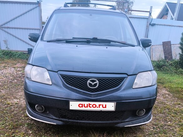 2003 Mazda MPV II (LW), синий, 600000 рублей