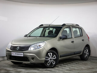 2013 Renault Sandero I, бежевый, 389000 рублей, вид 1