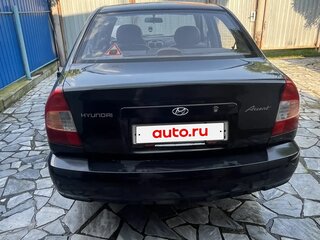 2007 Hyundai Accent ТагАЗ II, чёрный, 270000 рублей, вид 3