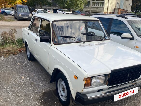 1996 Lada (ВАЗ) 2107, белый, 120000 рублей