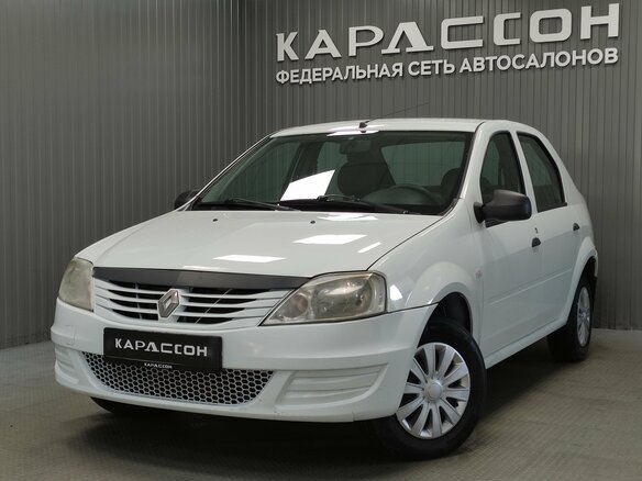 2014 Renault Logan I Рестайлинг, белый, 450000 рублей