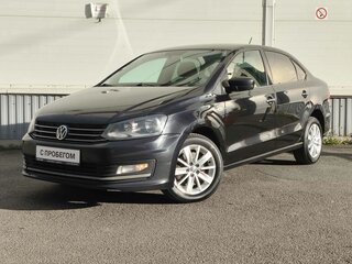 2016 Volkswagen Polo V Рестайлинг, чёрный, 735000 рублей, вид 2