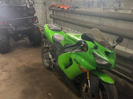 2006 Kawasaki ZX-6R Ninja, зелёный, 650000 рублей, вид 1